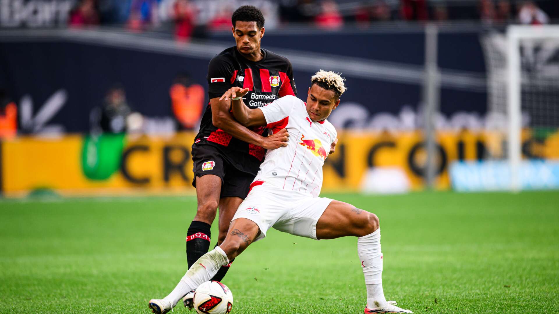 Jarell Quansah playing for Bayer Leverkusen in the 2026-27 season