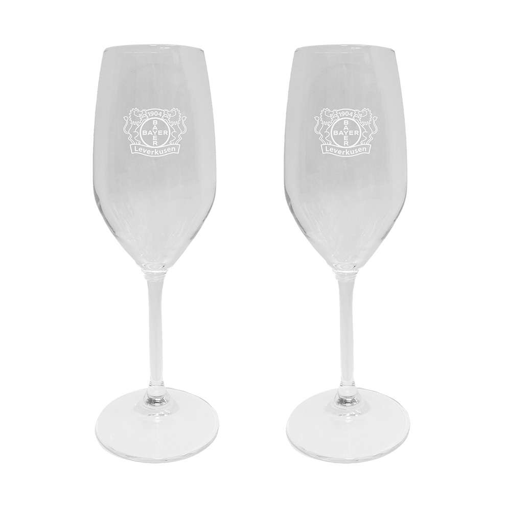 Sparkling wine glass set of 2 Bayer 04 Leverkusen