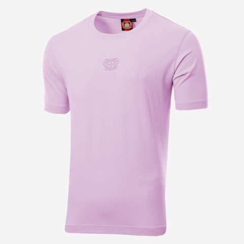 T-shirt city of colours pink from Bayer 04. 100% organic cotton, GOTS-certified and sustainable. Colours: pink. Sizes: 2XS to 3XL. Ideal for everyday wear.