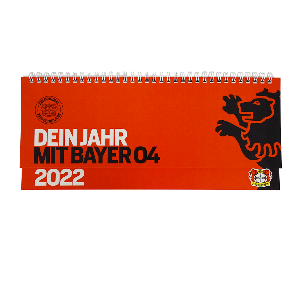 Mit 2022 Calendar Desk Calendar 2022 | Bayer 04 Leverkusen Fanshop