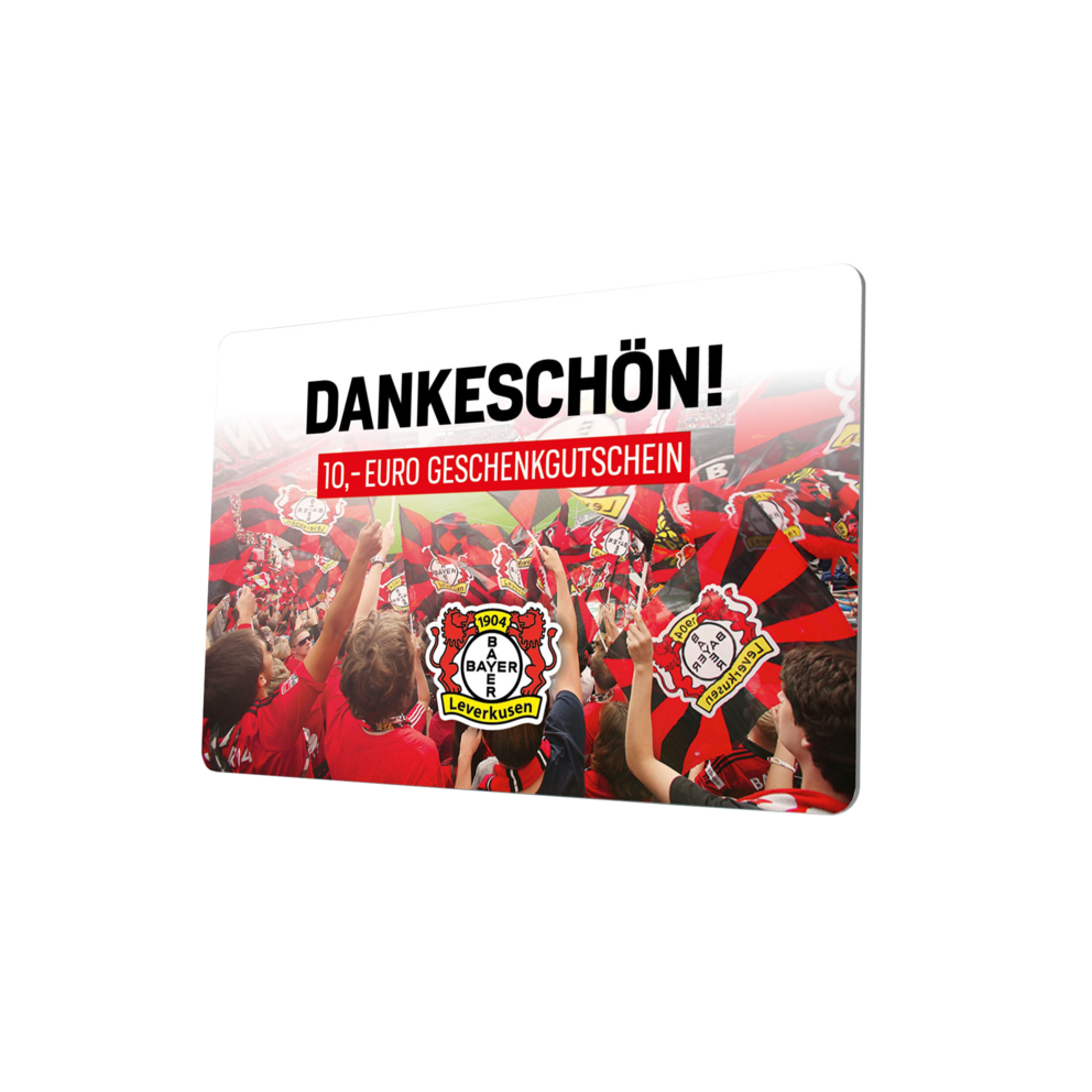 Gutscheinkarte 10 Bayer 04 Leverkusen Fanshop