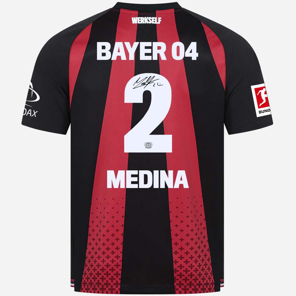 Home Jersey NB Adults 26/27 signed by Medina | Bayer 04 Leverkusen