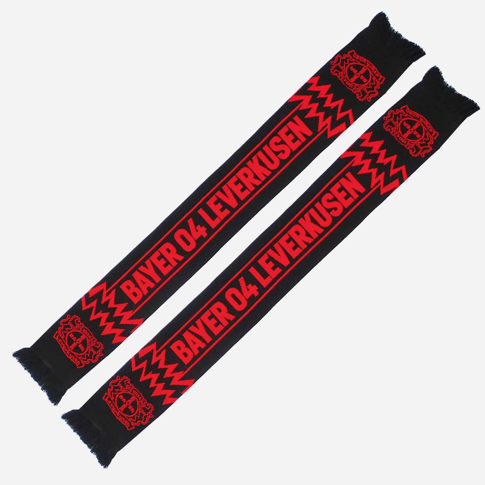 Scarf Bayer 04 black red | Bayer 04 Leverkusen Fanshop