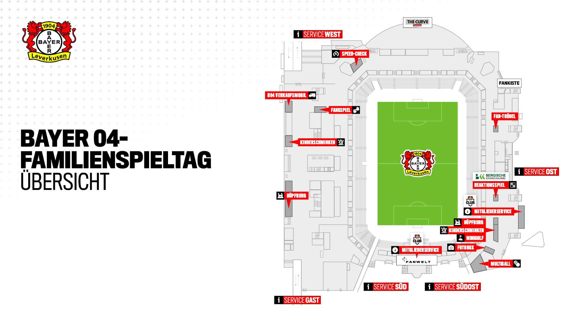 Lageplan Familienspieltag gegen RB Leipzig