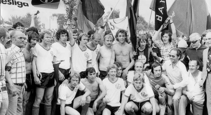 Mannschaftsfoto Aufstieg 2. Liga Nord 1976