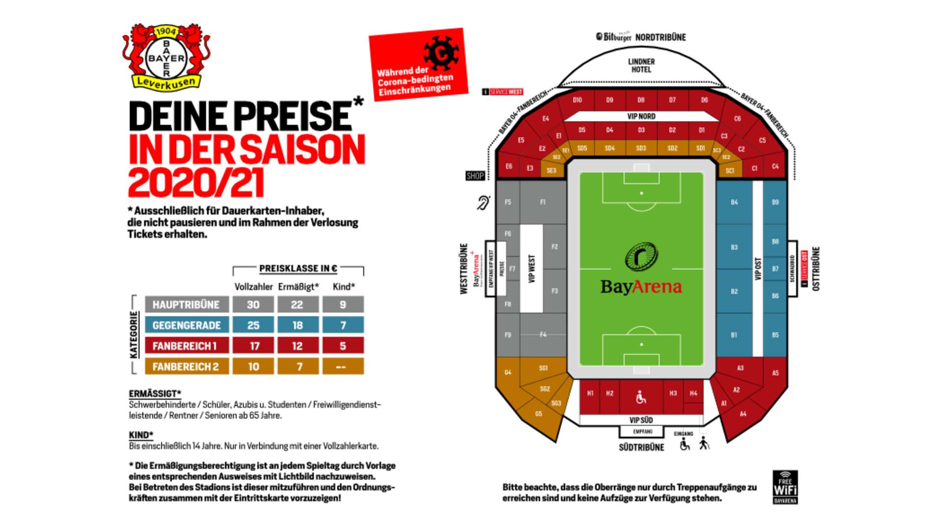 Ticketpreise | Bayer 04 Leverkusen