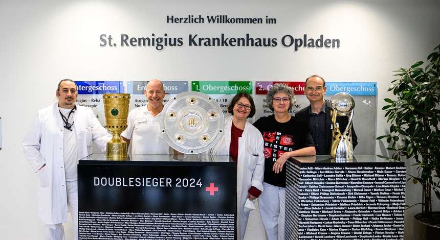 Die Trophäen im Krankenhaus