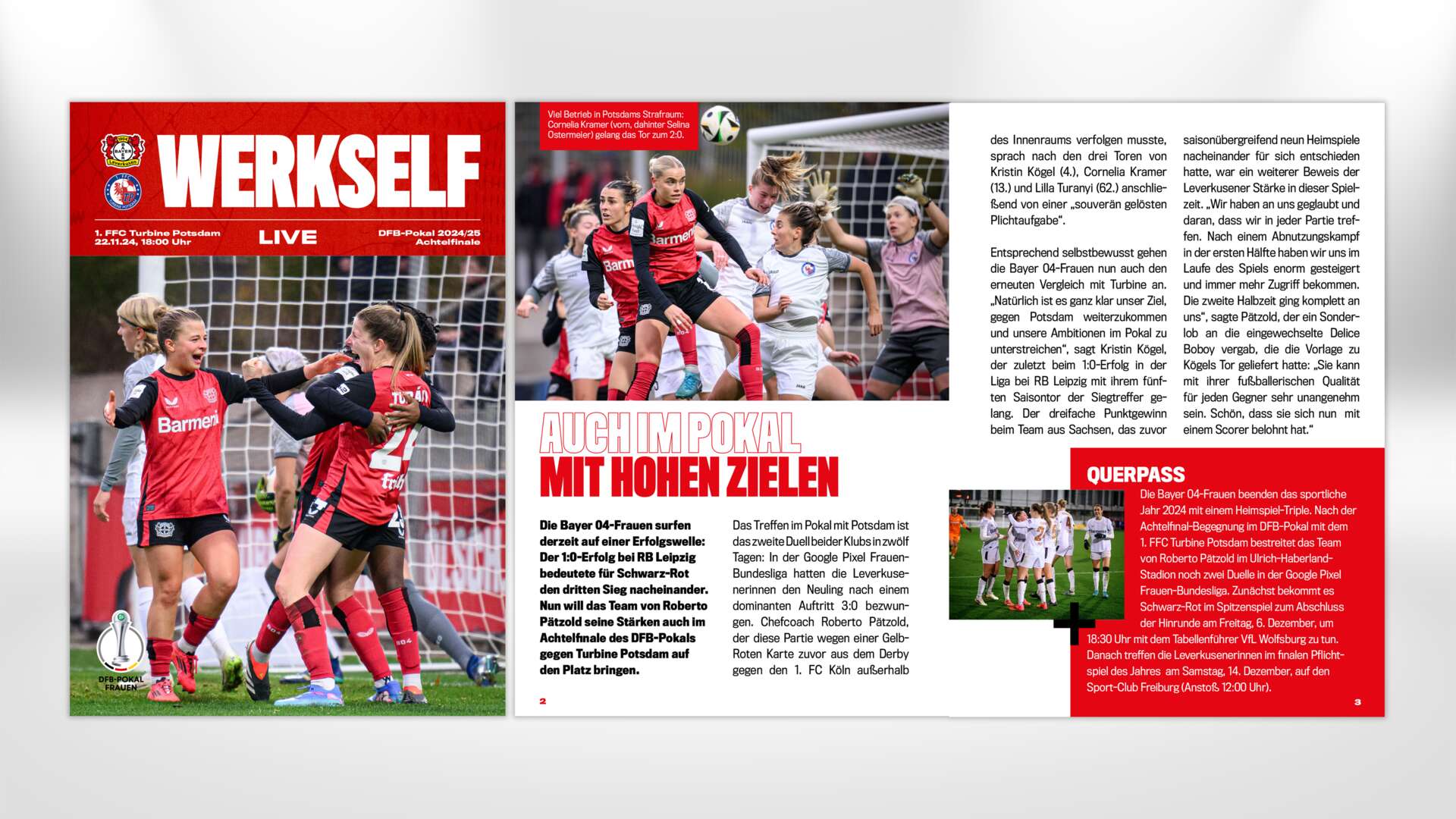 Werkself-Live Potsdam DFB-Pokal