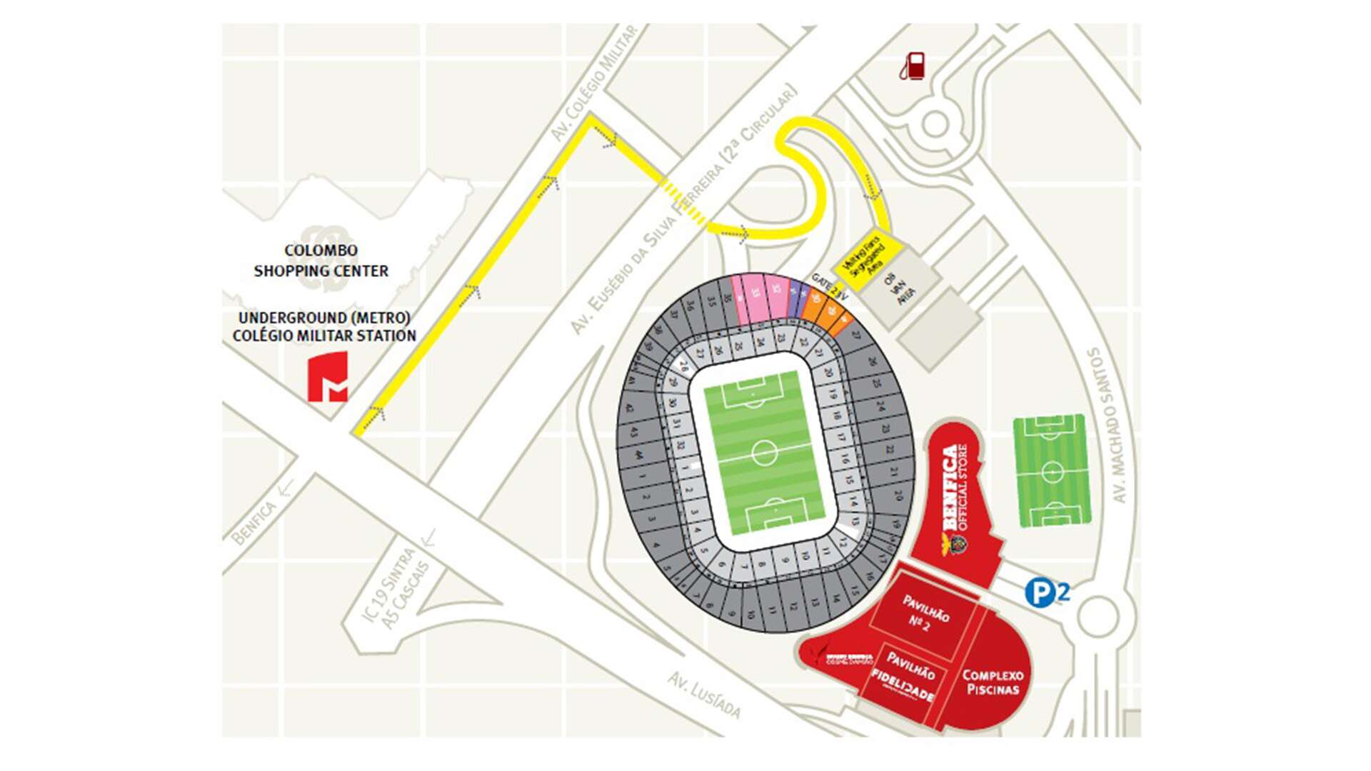Anreise zum Estadio da Luz