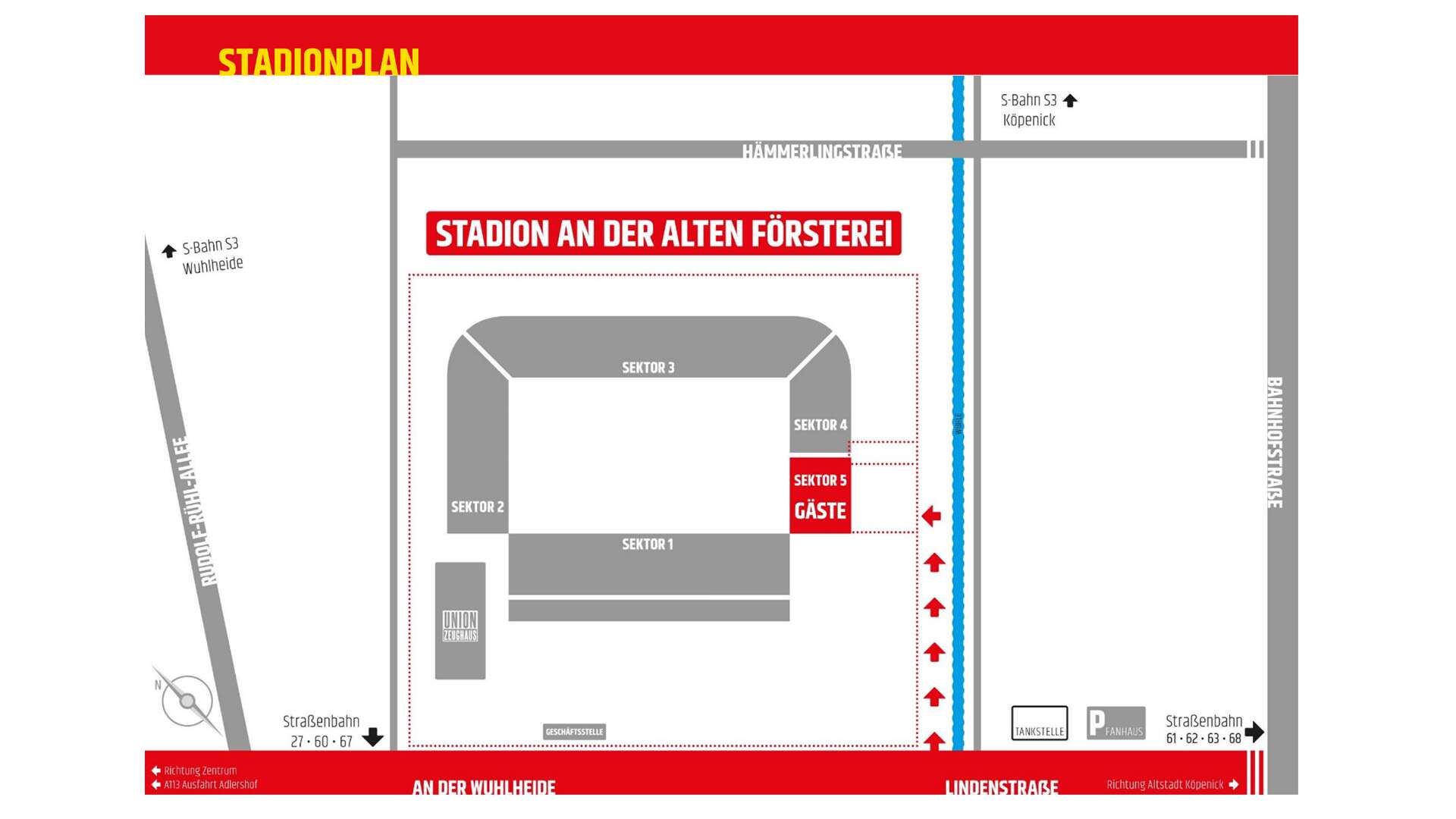 Stadionplan 1. FC Union Berlin