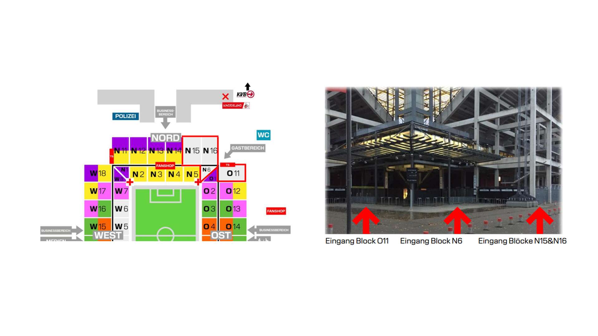 Stadionzugang für Gästefans
