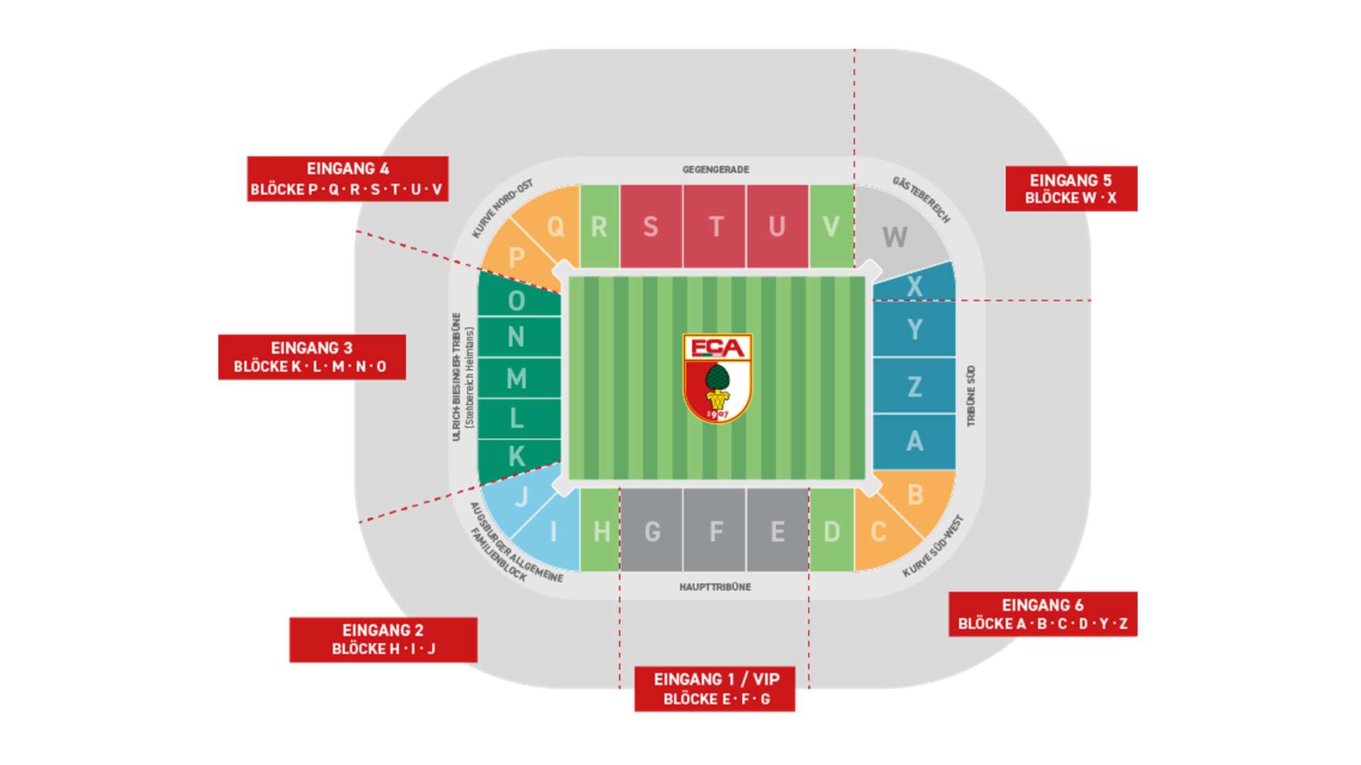 Stadionplan WWK Arena