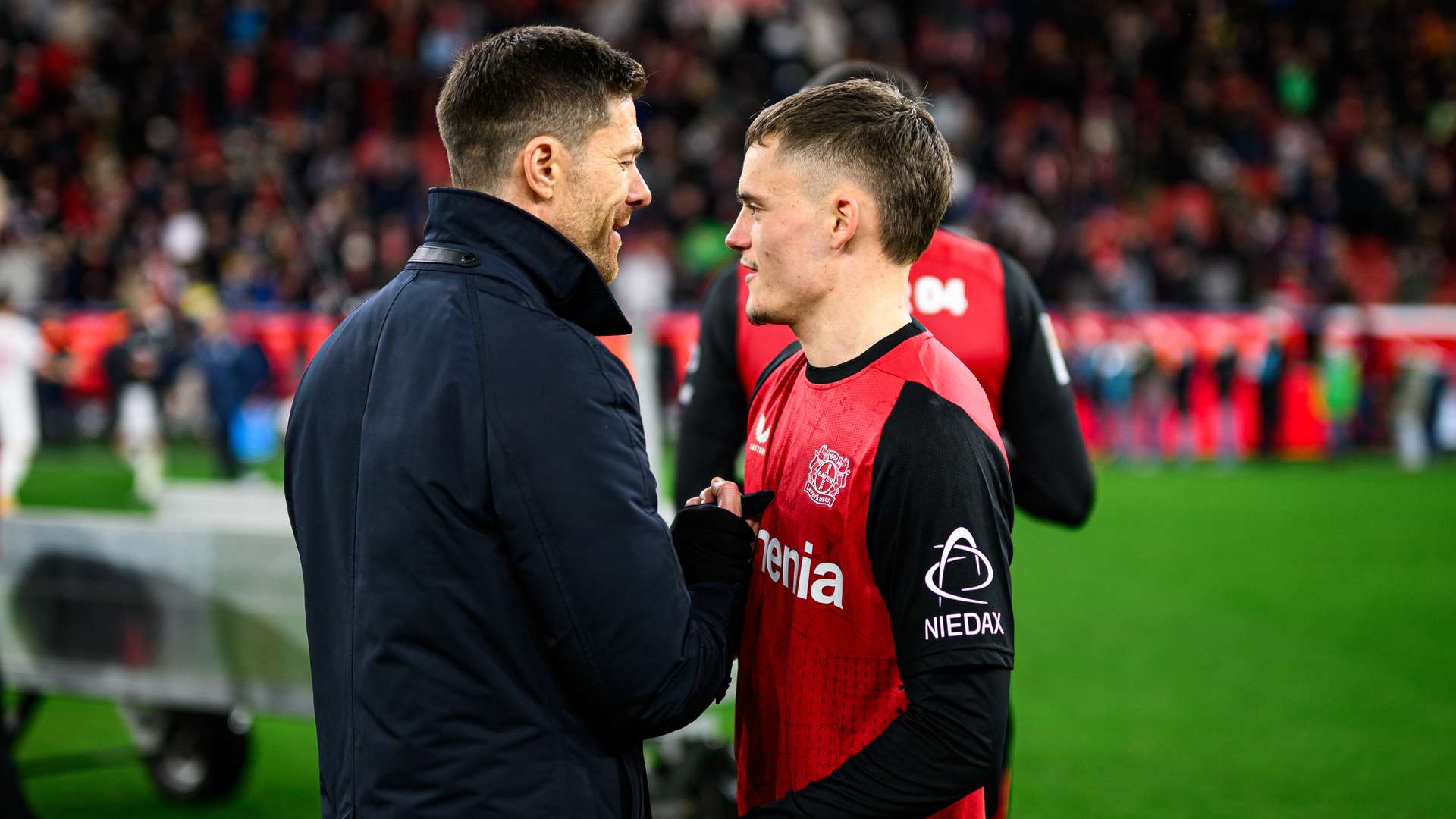 Xabi Alonso und Florian Wirtz