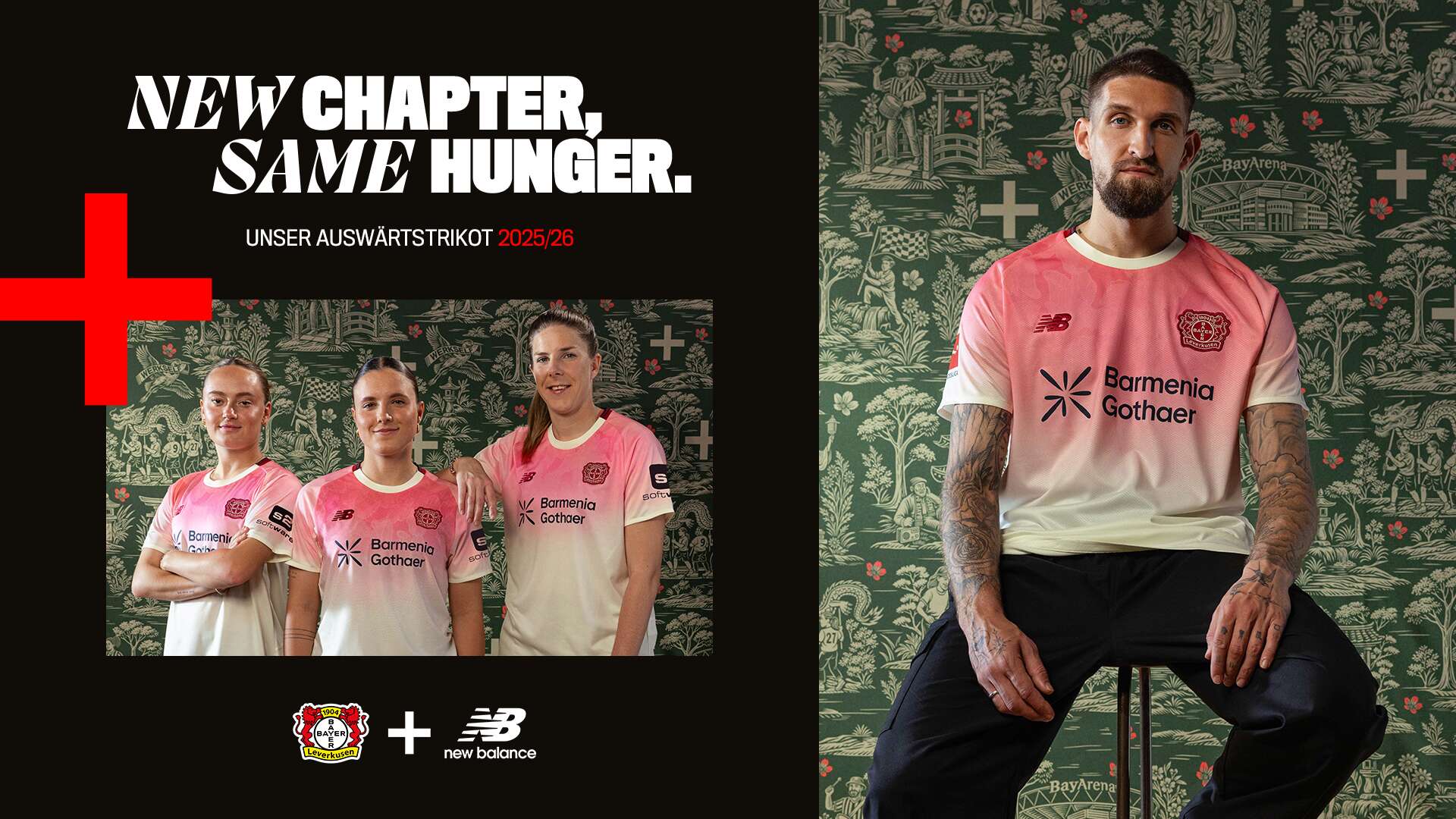 Bold design in colours of the city: Bayer 04 and New Balance