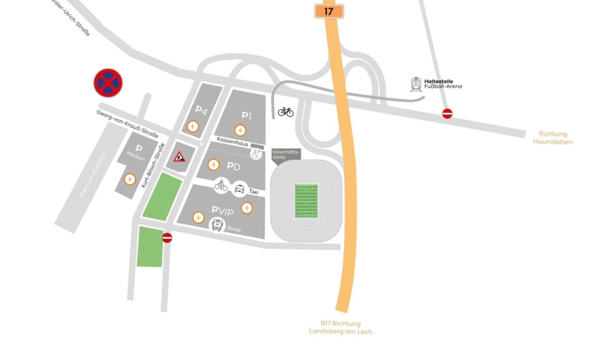 Anfahrt WWK Arena Augsburg