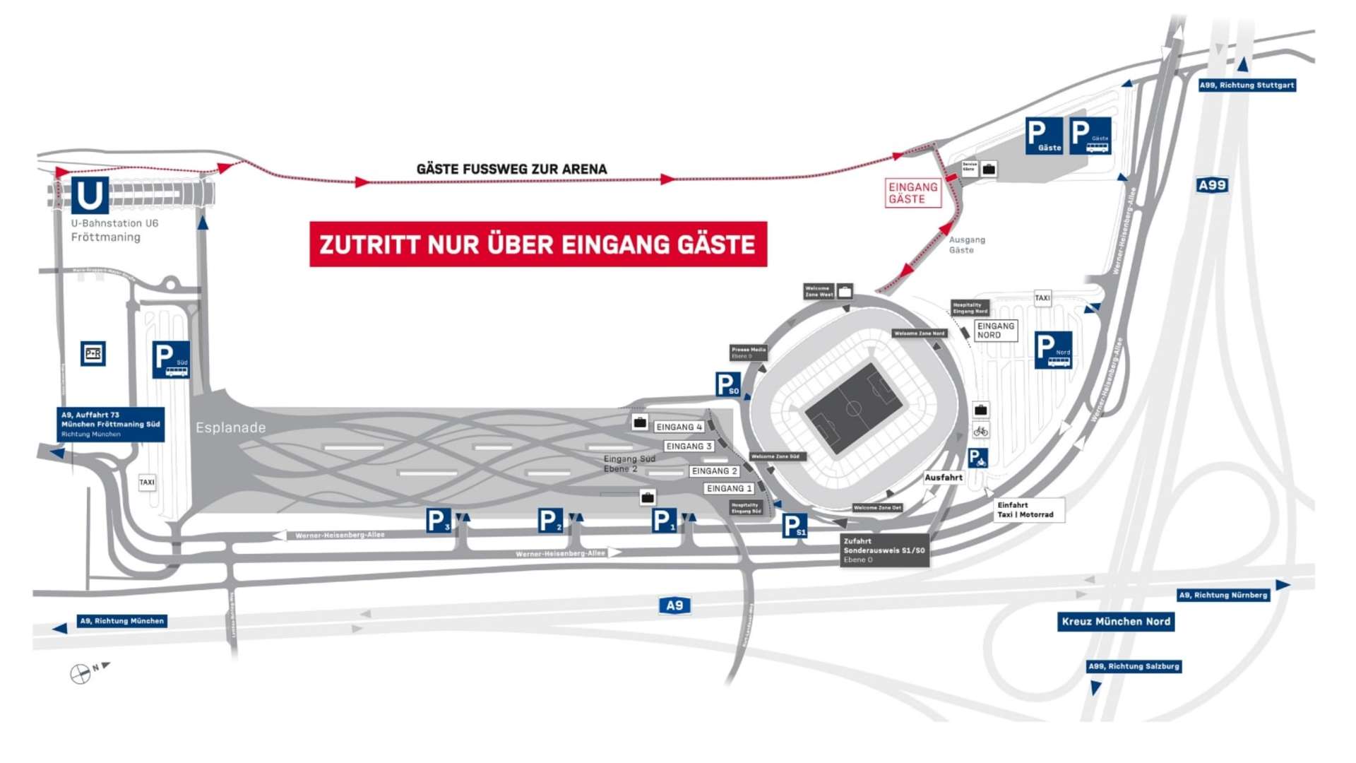 Anreise Allianz Arena