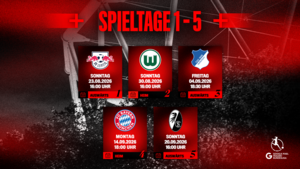 Terminierungen der Spieltage 1 bis 5