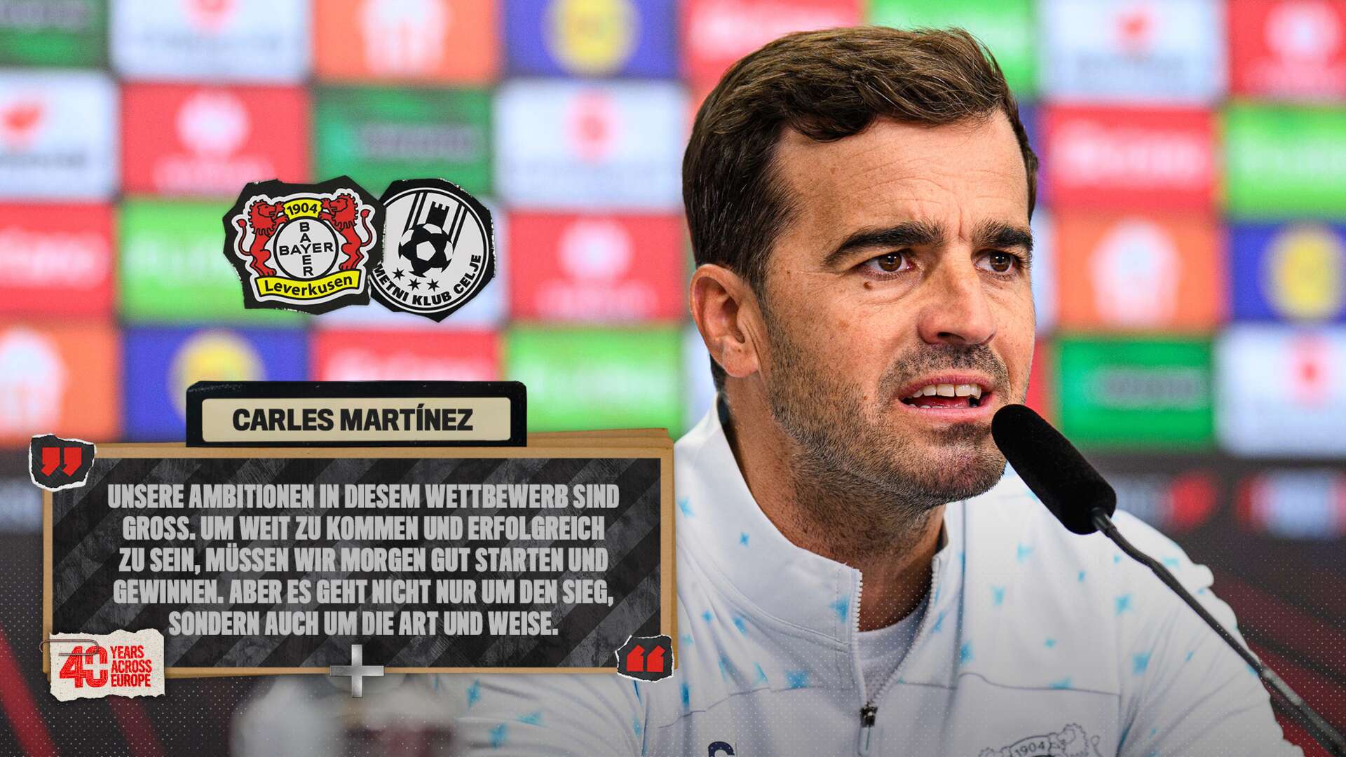 Carles Martínez auf der Pressekonferenz vor #B04NKC