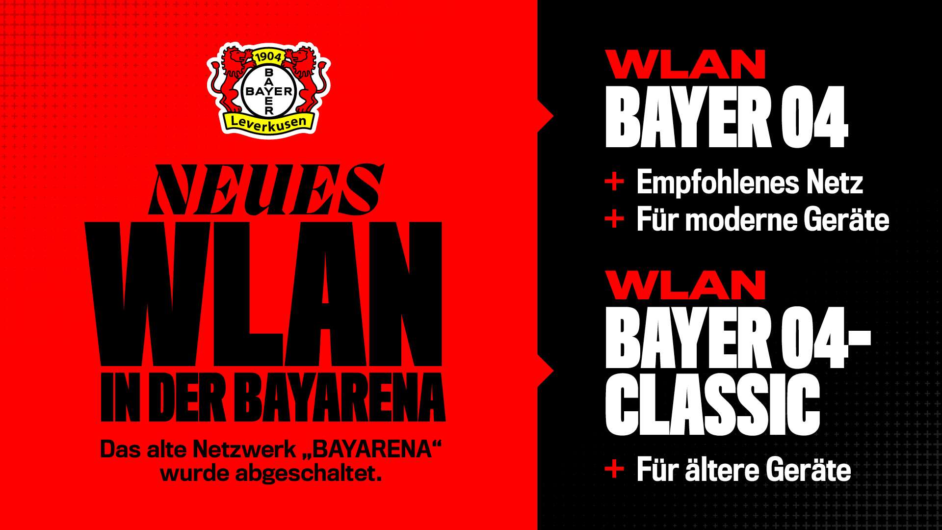 Neues WLAN in der BayArena