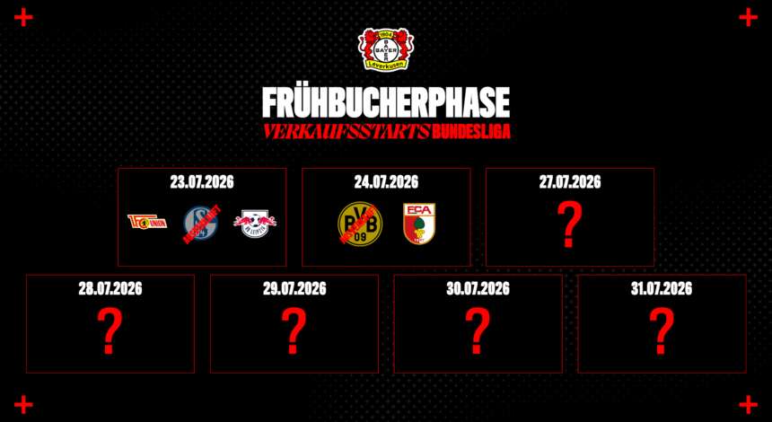 Alle Infos zur Frühbucherphase für die Bundesliga-Heimspiele 2026/27