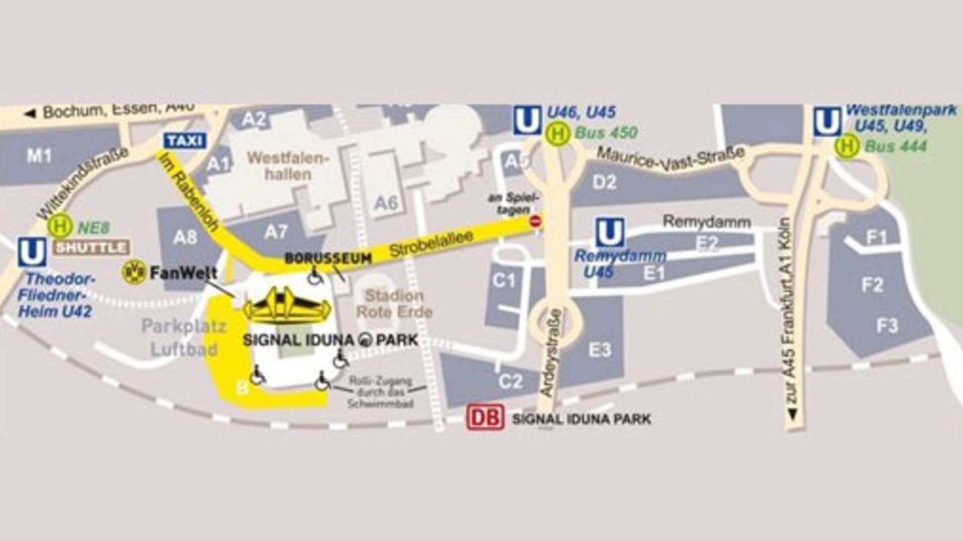 Parkplätze Borussia Dortmund