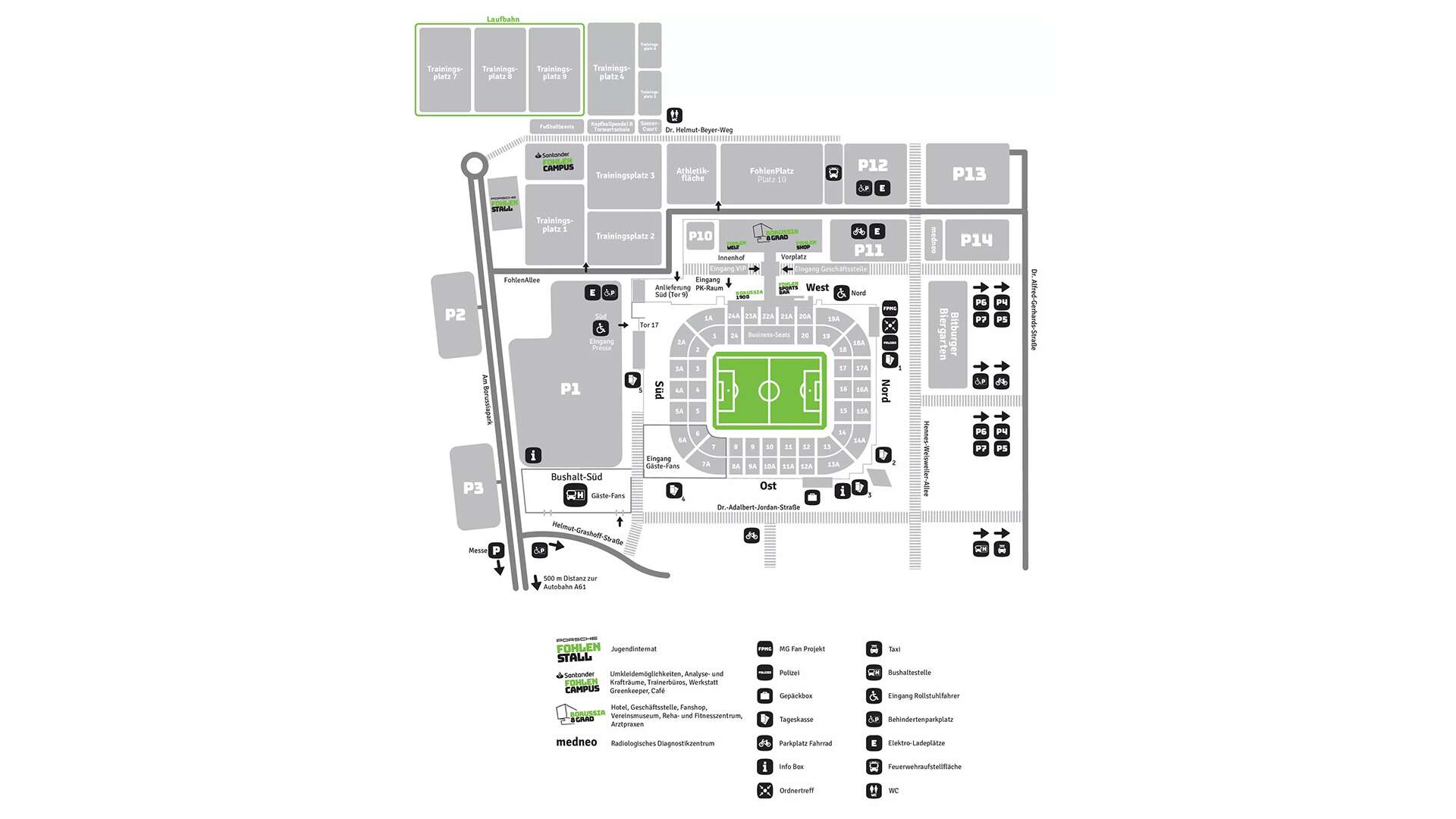 Stadionumfeld Borussia-Park