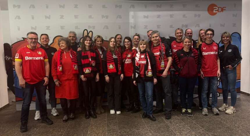 Bayer 04-Clubmitglieder besuchen „das aktuelle sportstudio“