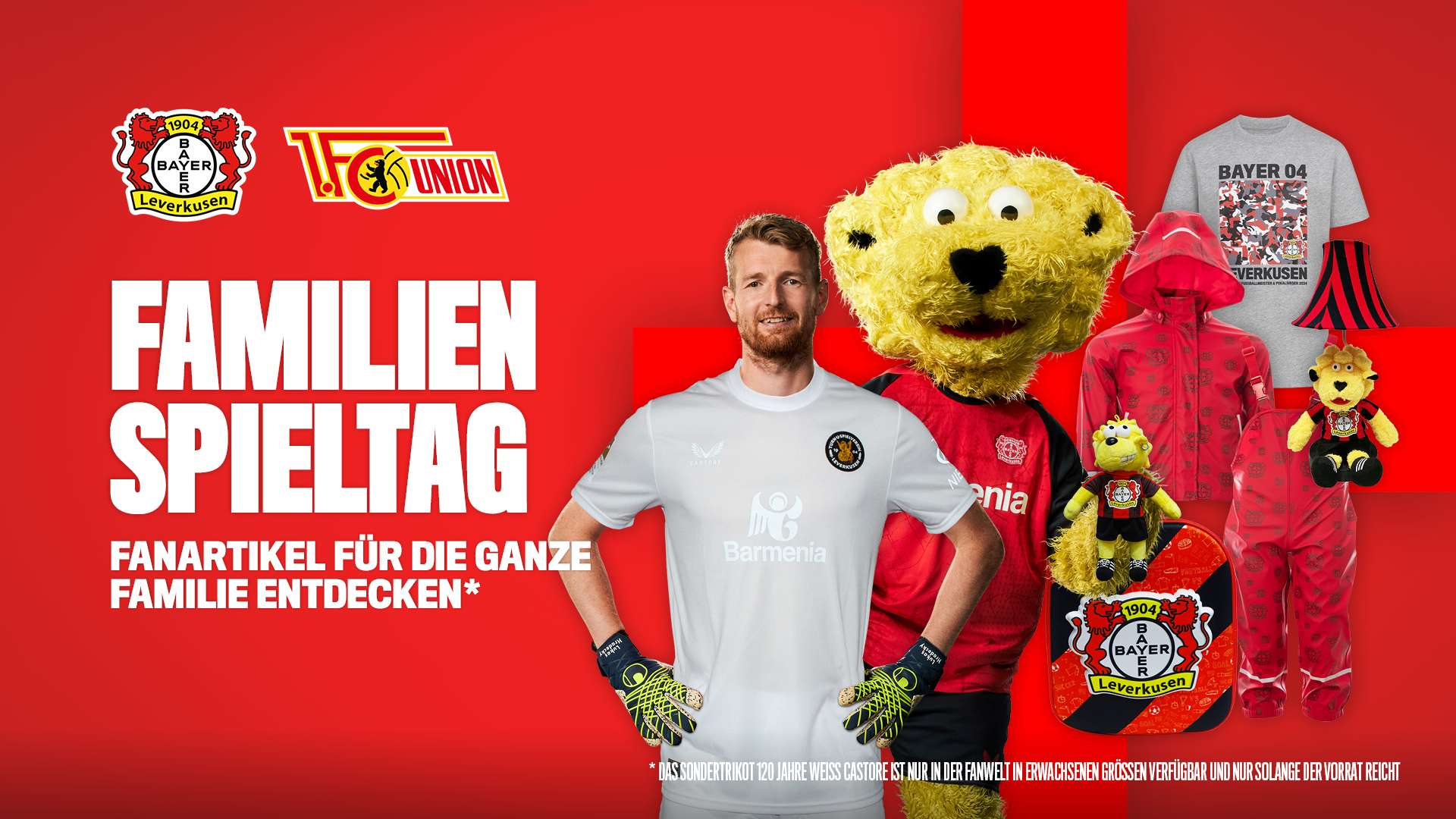 Gemeinsam unterm Kreuz: Familien-Spieltag gegen Union Berlin | Bayer04.de