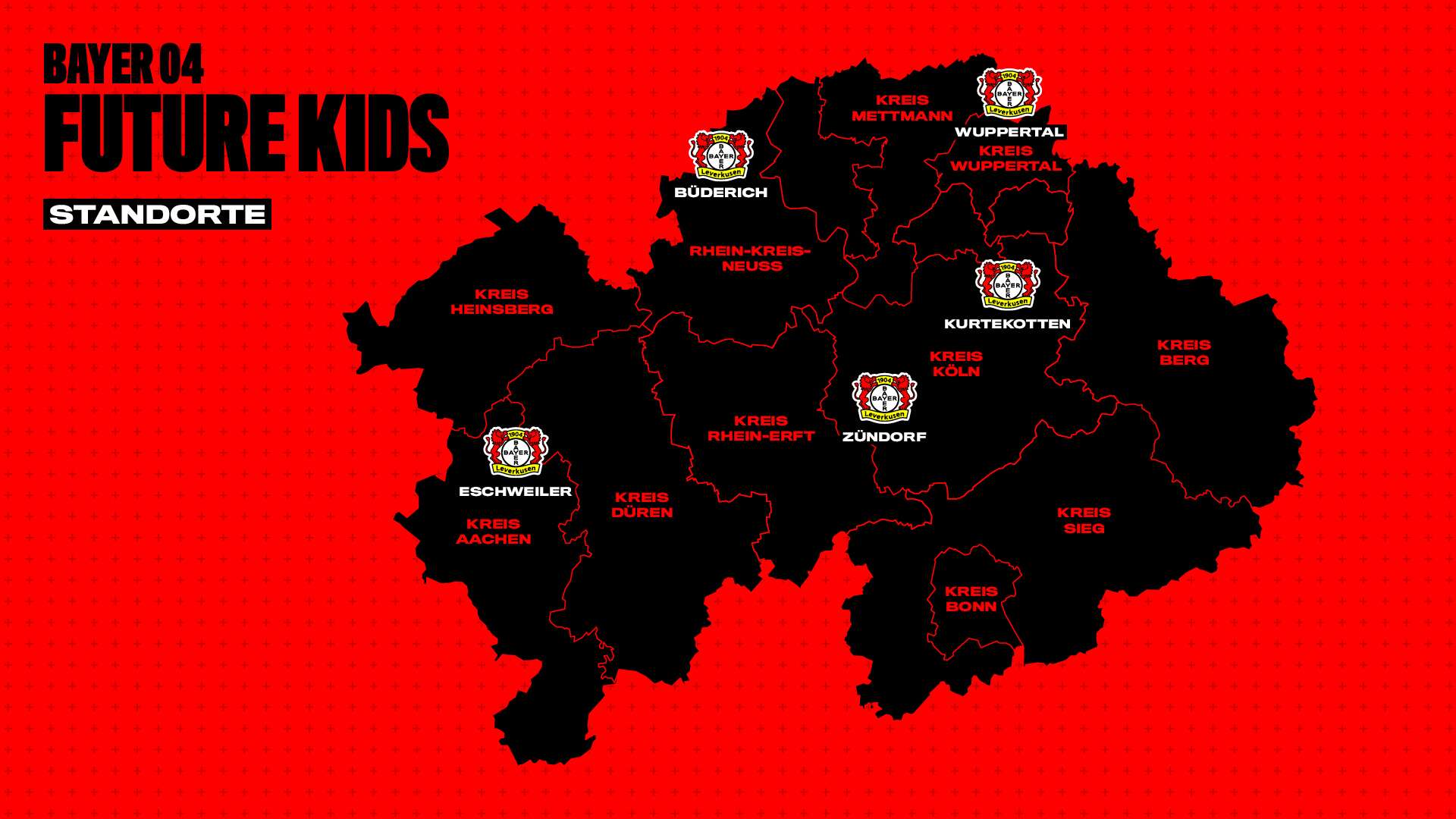 Standorte „Bayer 04-Future Kids“