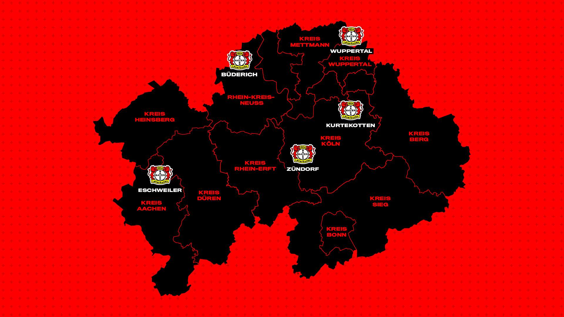 Standorte „Bayer 04-Future Kids“