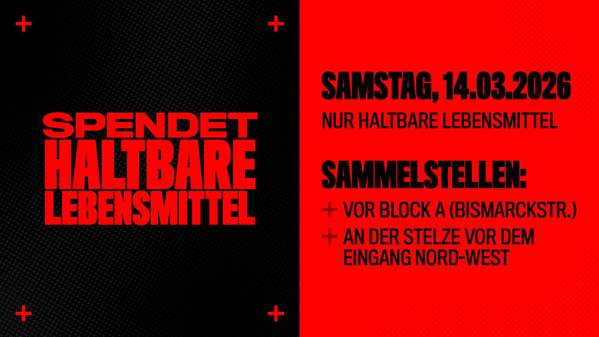 Vor #B04FCB: Lebensmittel spenden für die Tafel Leverkusen