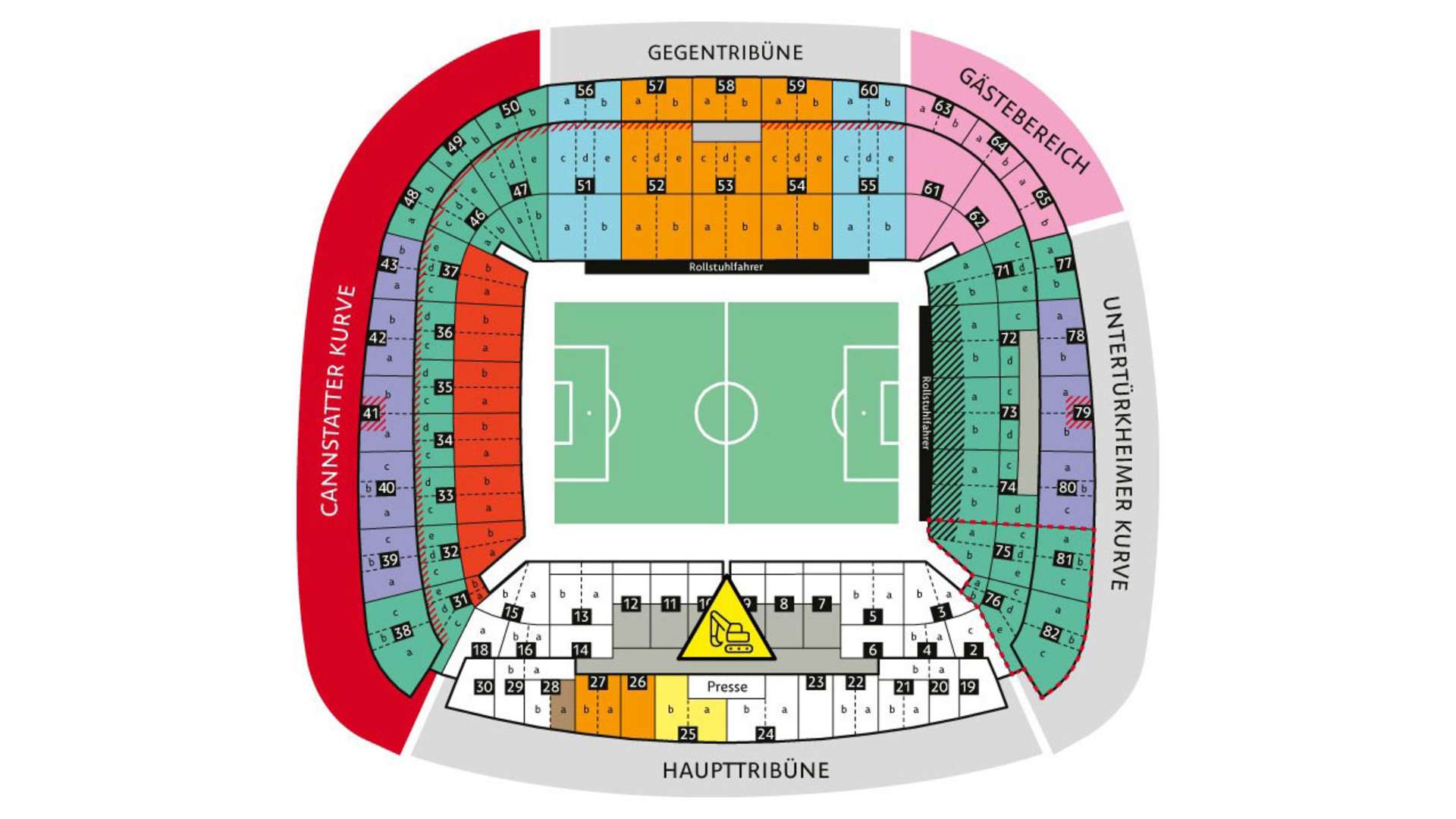 Stadionplan MHPArena