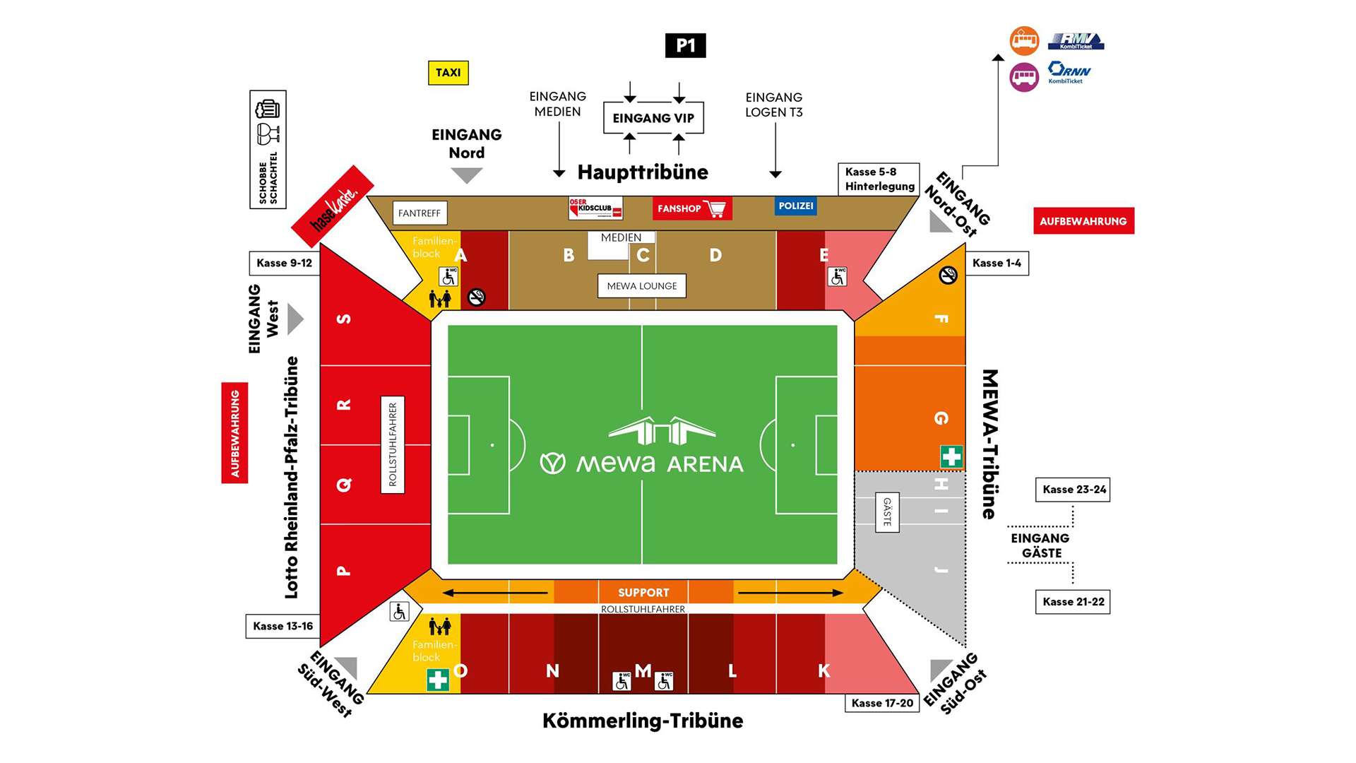 Stadionplan Mewa Arena