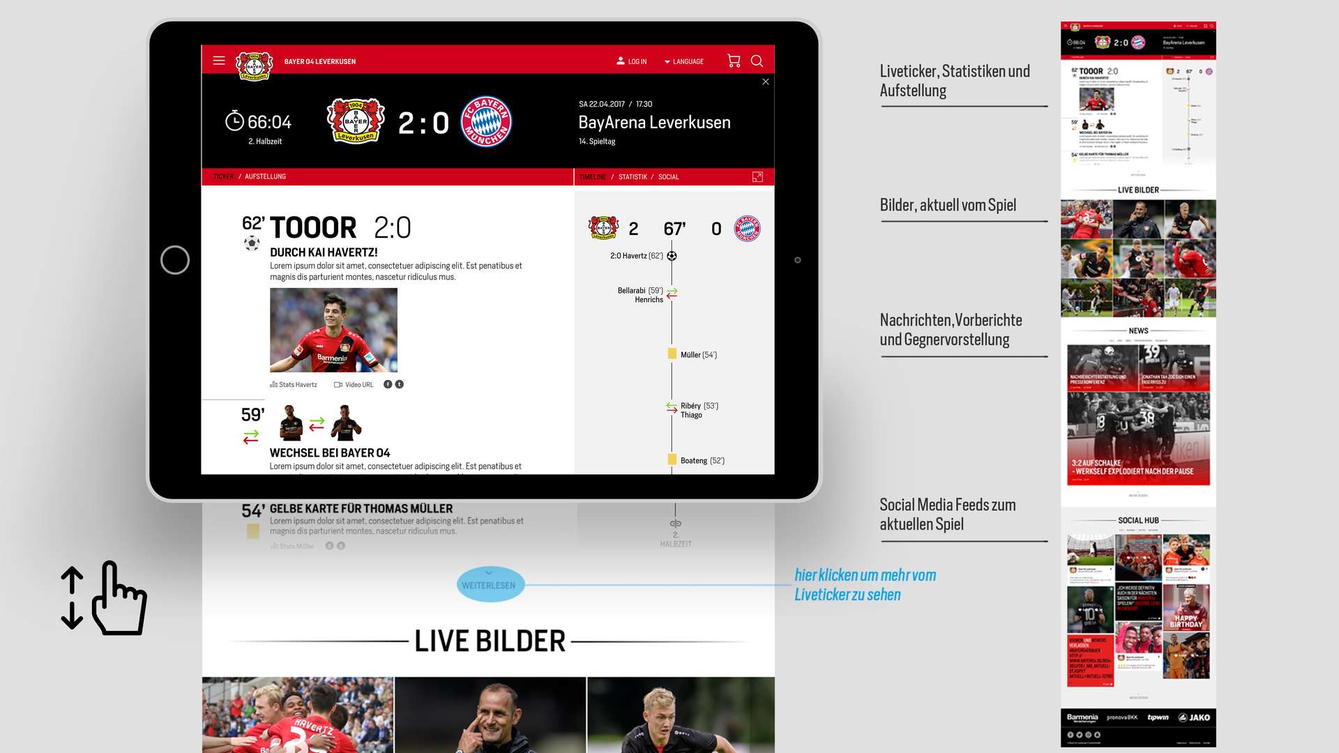 Screenshot Bayer 04-Webseite