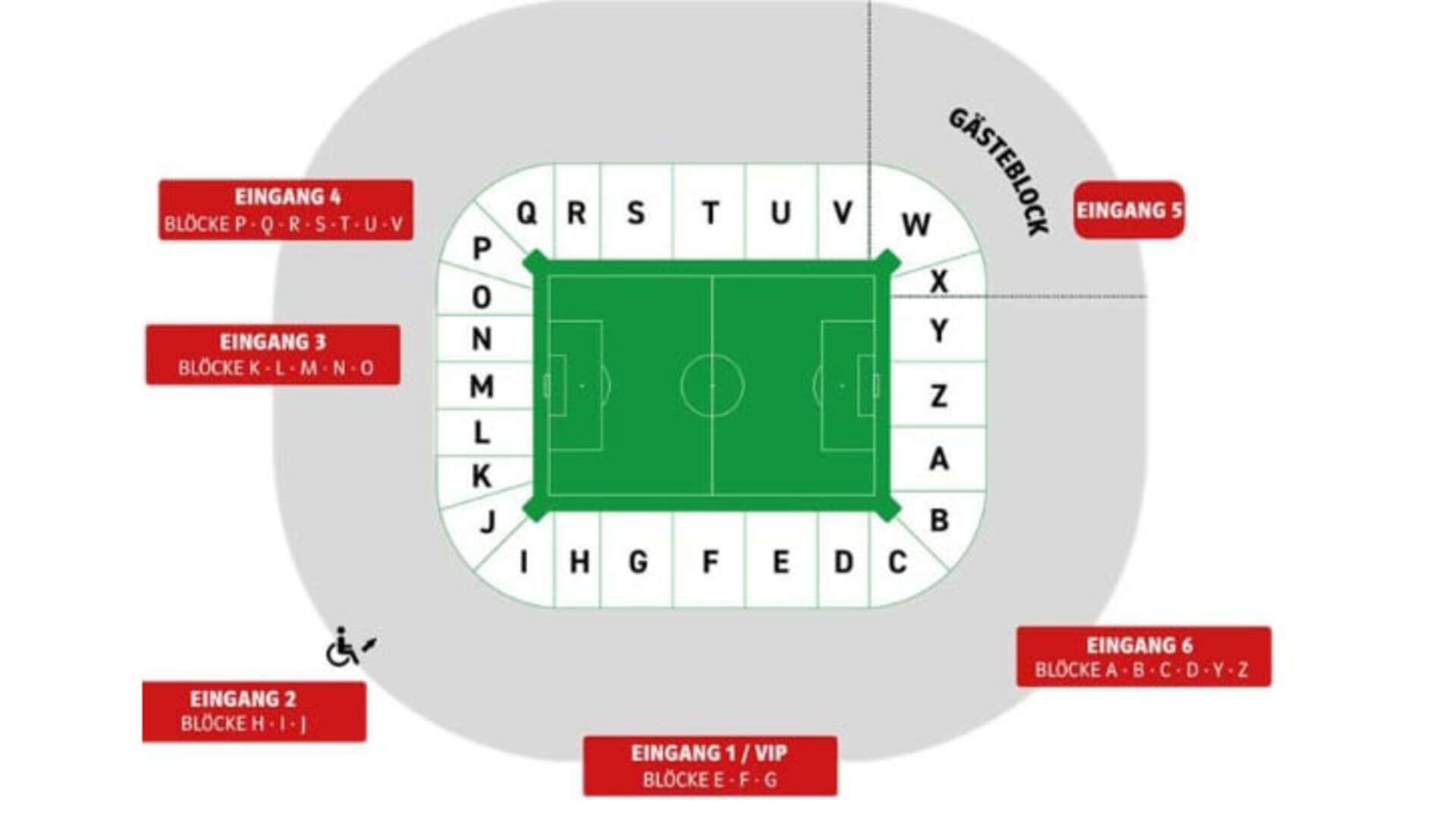 Stadionplan WWK Arena Augsburg