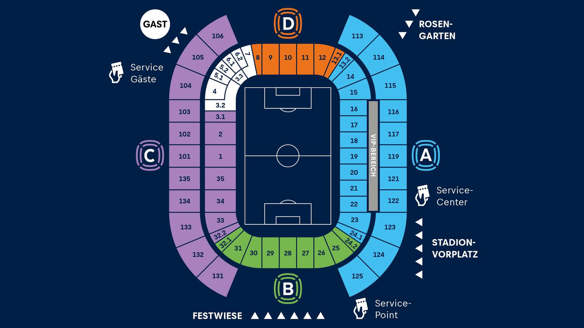 Stadionplan Leipzig