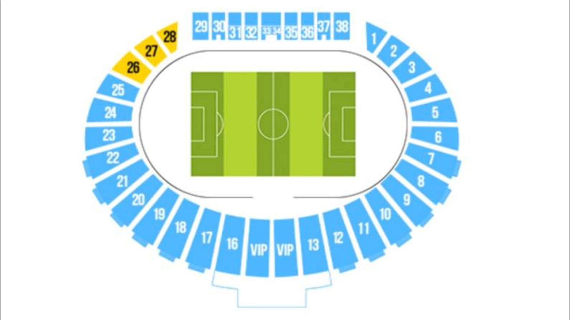 Stadionplan Tofiq Bahramov Stadion