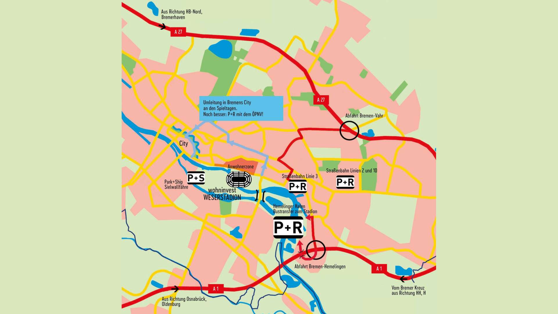 Anfahrt Park & Ride