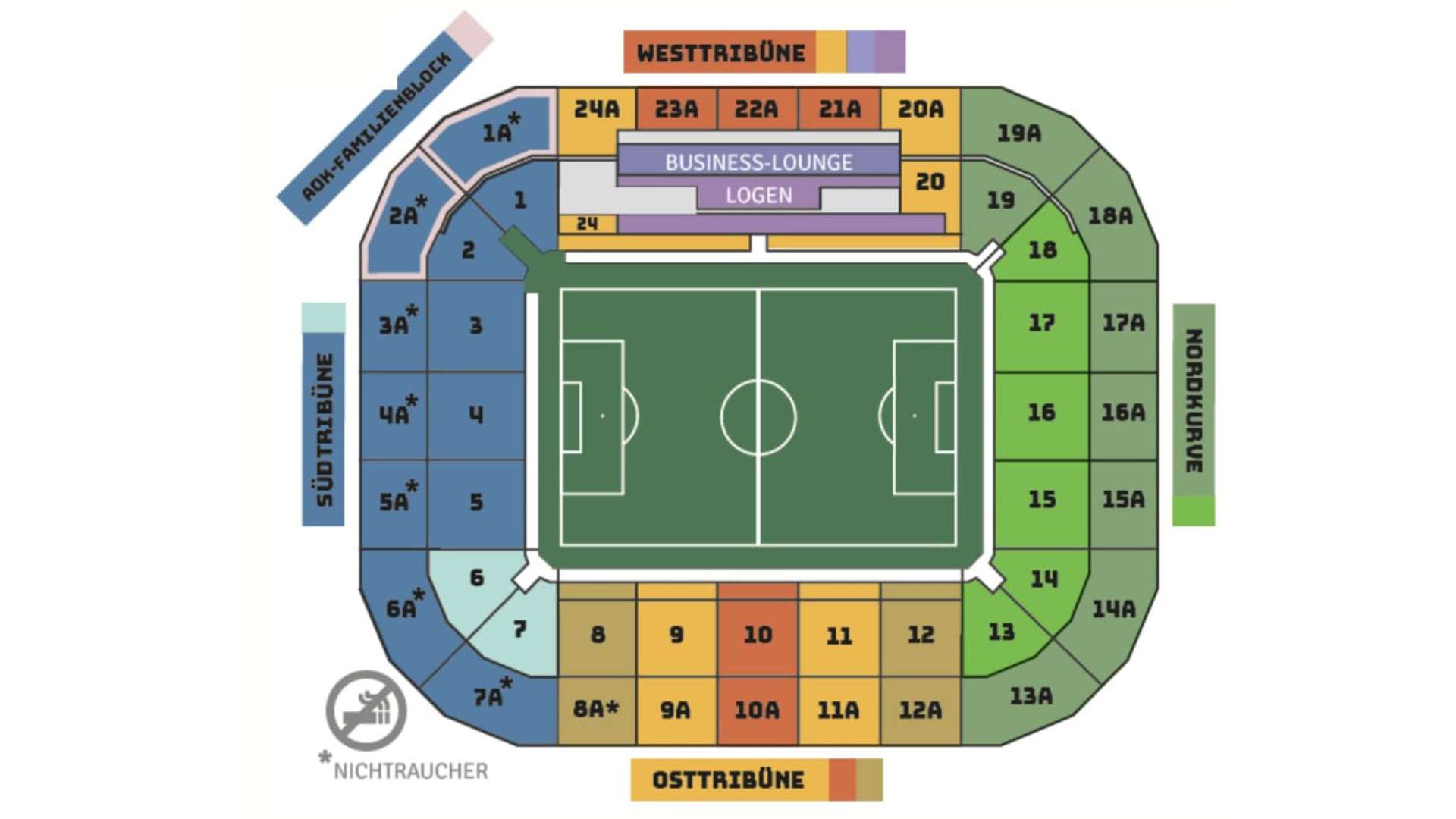 Stadionplan Borussia-Park