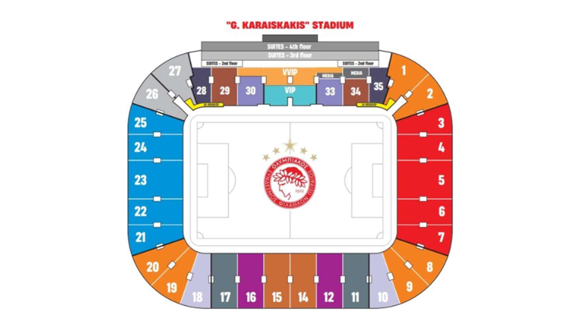 Stadiongrafik Stadio Georgios Karaiskakis