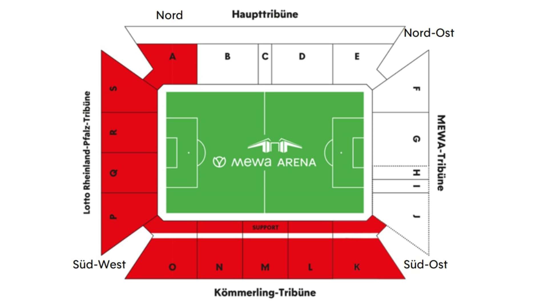 Stadiongrafik Bayer 04