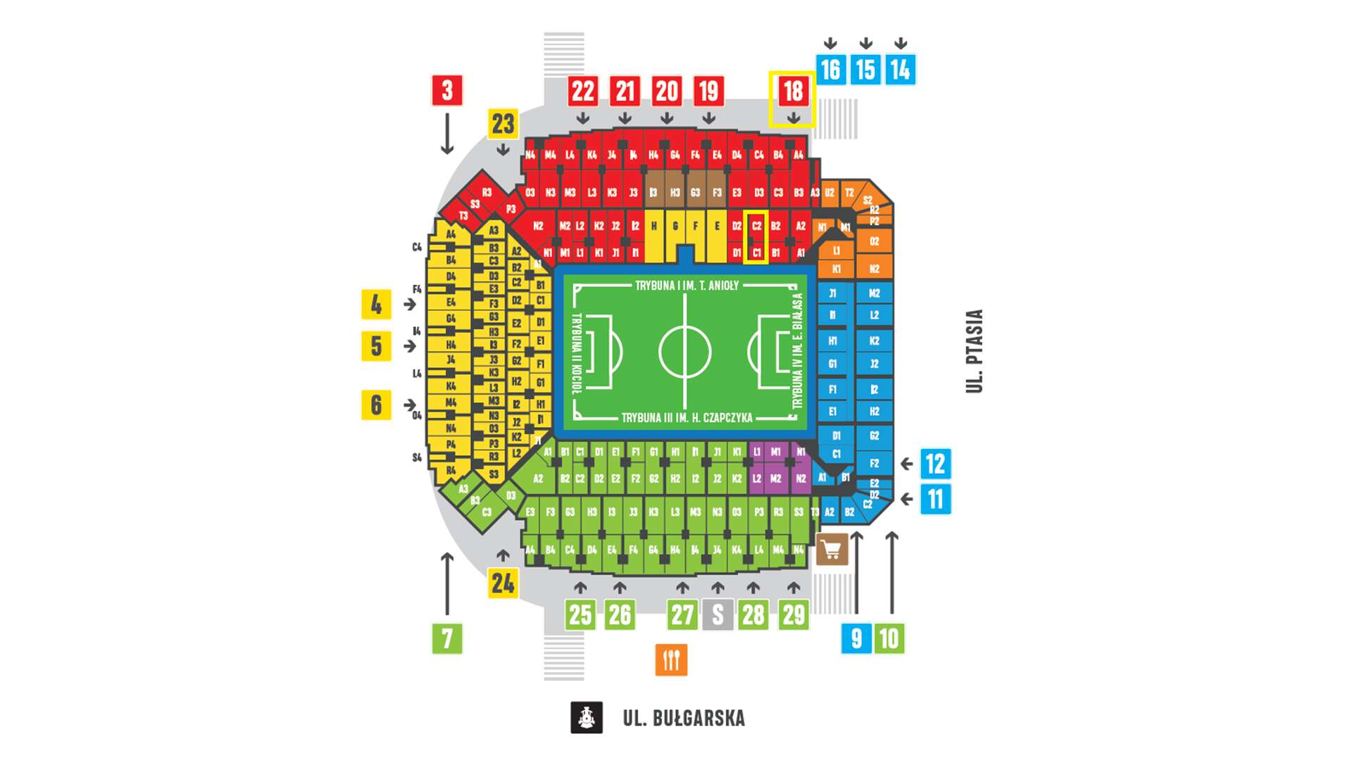 Stadiongrafik Posen