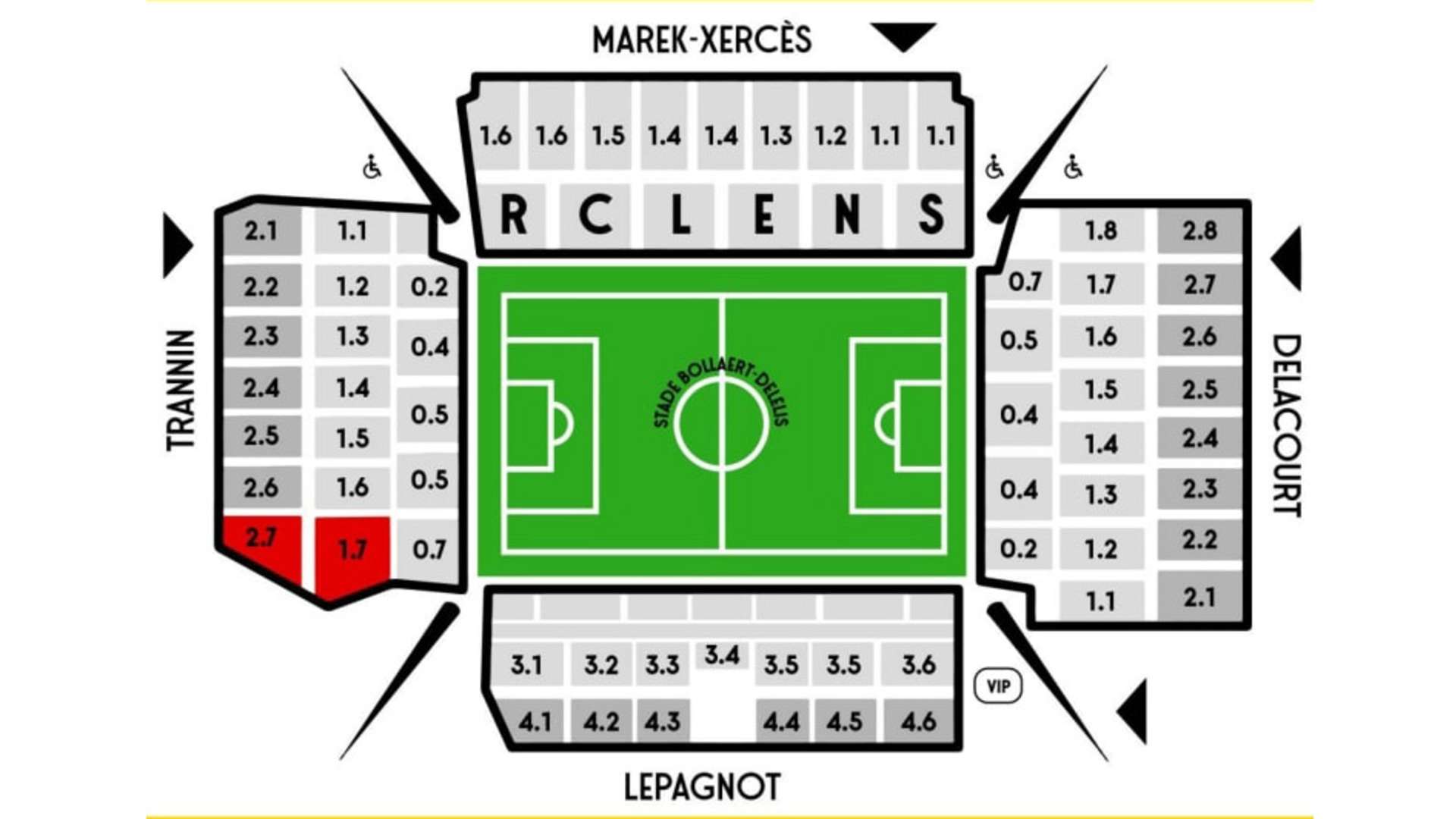 Stadiongrafik RC Lens