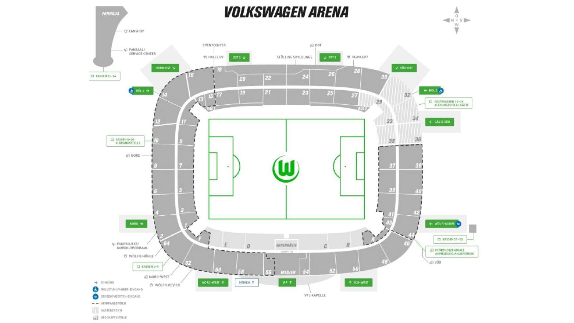 Stadiongrafik Wolfsburg