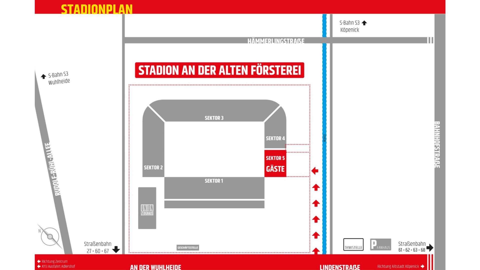 Stadionplan