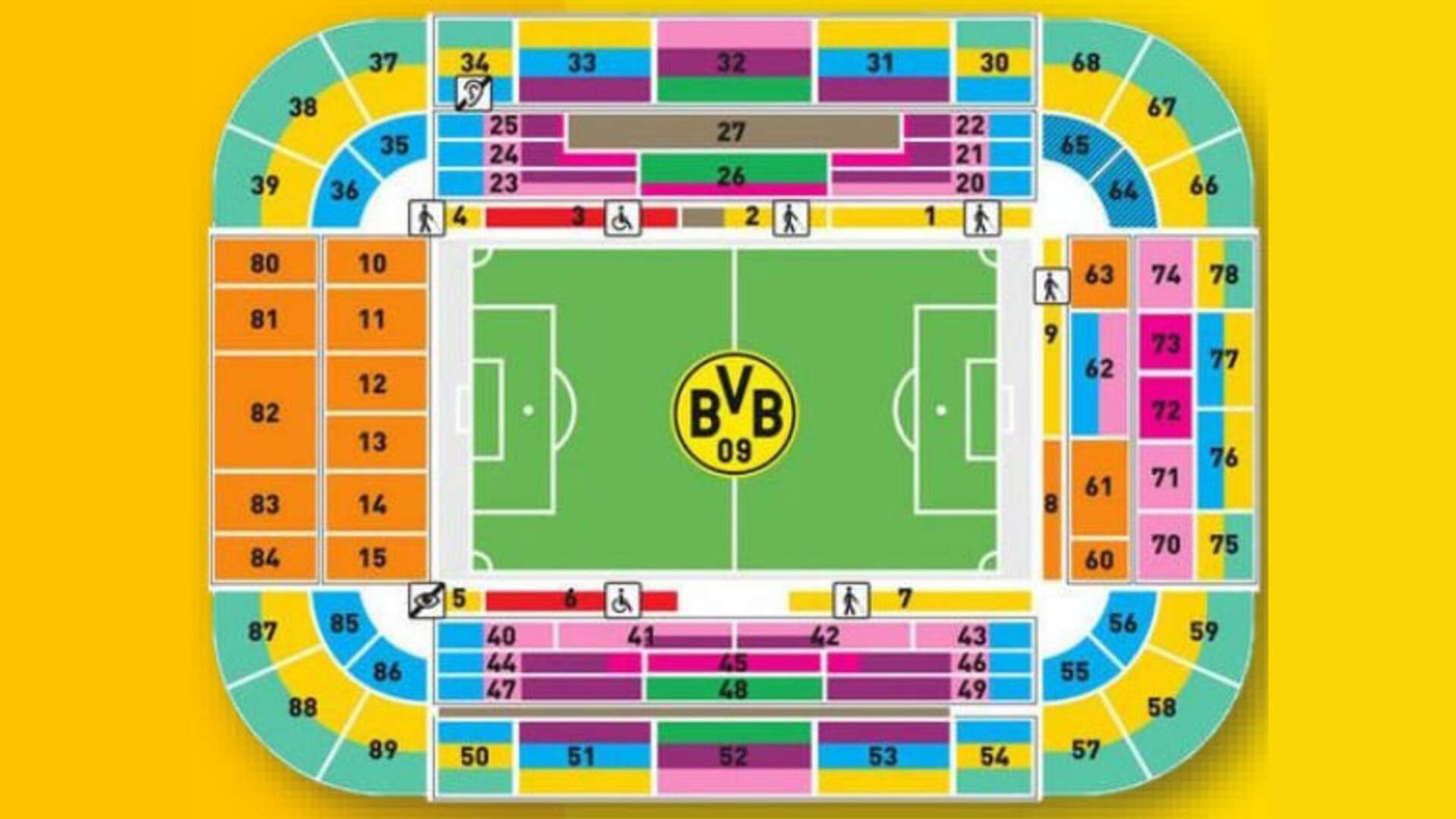 Stadionplan BVB