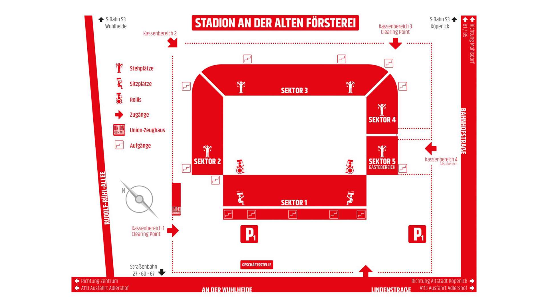 Stadionplan Berlin