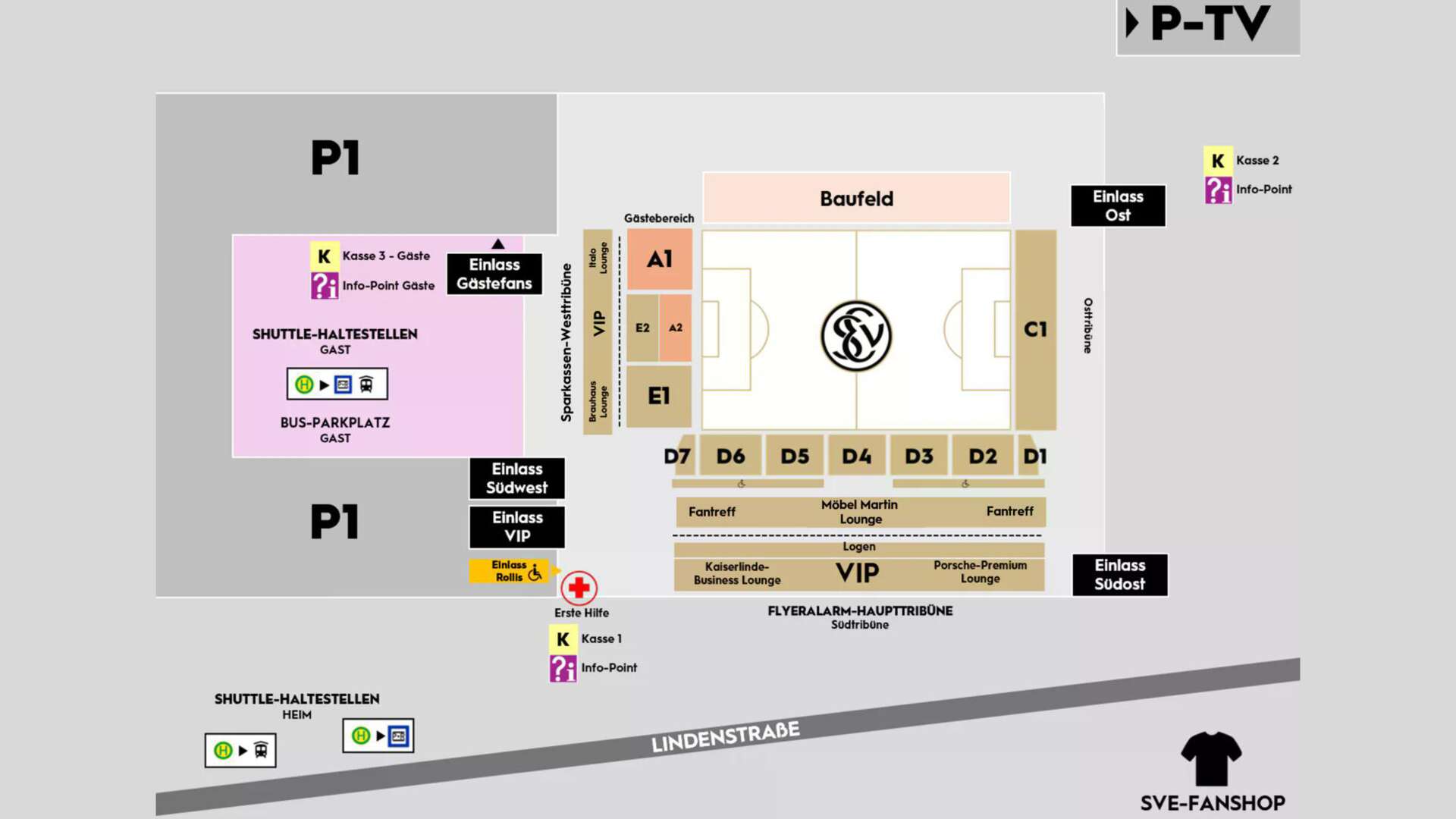 Stadionplan Elversberg