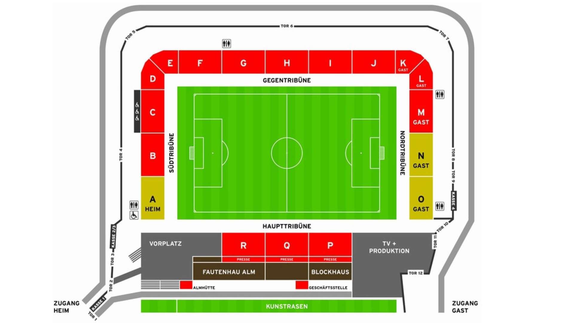 Stadionplan SG Sonnenhof Großaspach