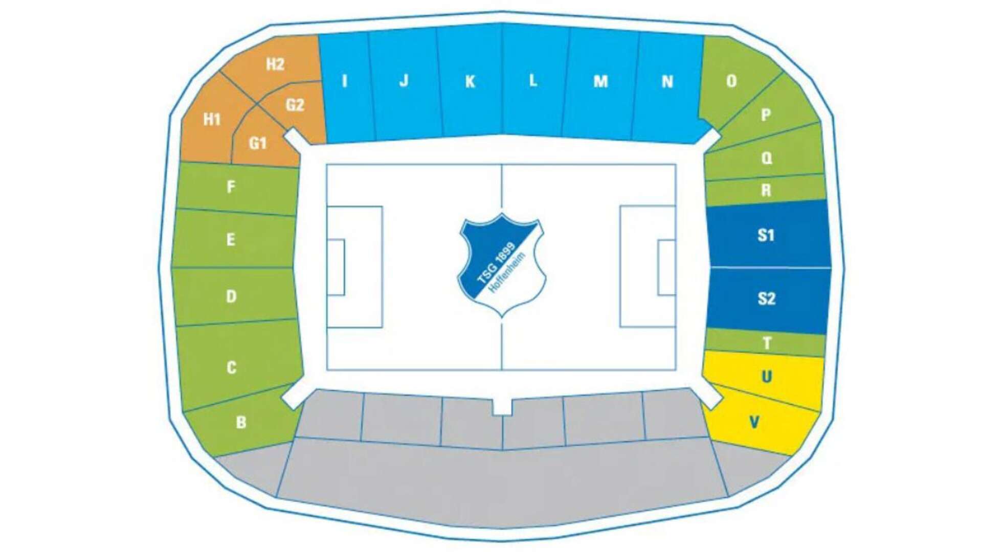 Stadionplan Hoffenheim